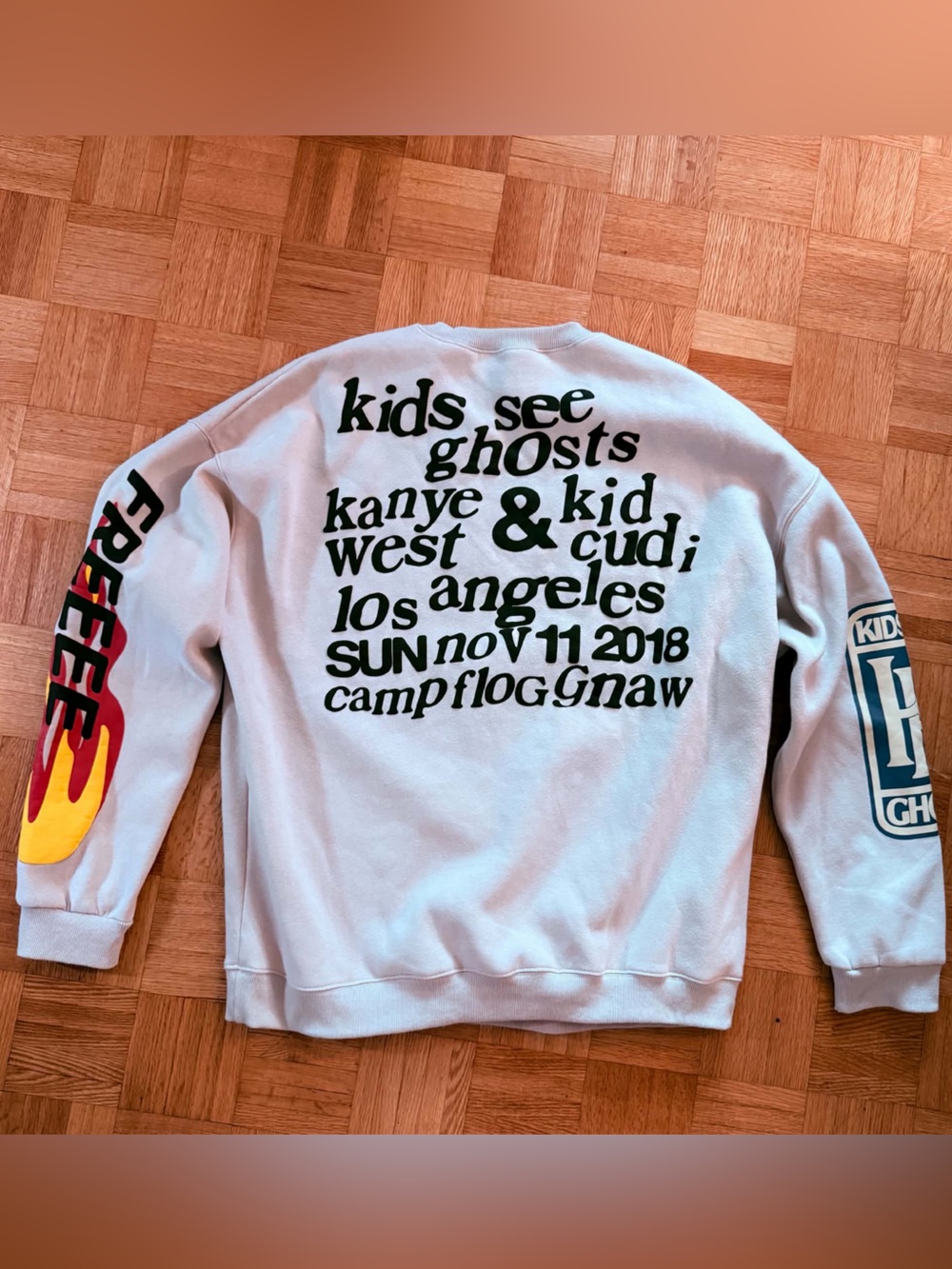 CPFM KIDS SEE GHOSTS FREEEE CREWNECK SWEATER Y2K PULLOVER JACKET XL